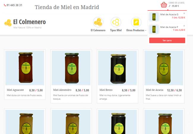 Mini carro de compra